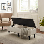 Faye Ottoman - Beige