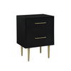 Valerie Glam Night Table - Black