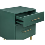 Valerie Glam Night Table - Green