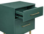 Valerie Glam Night Table - Green