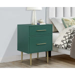 Valerie Glam Night Table - Green