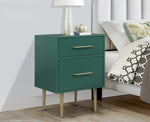 Valerie Glam Night Table - Green