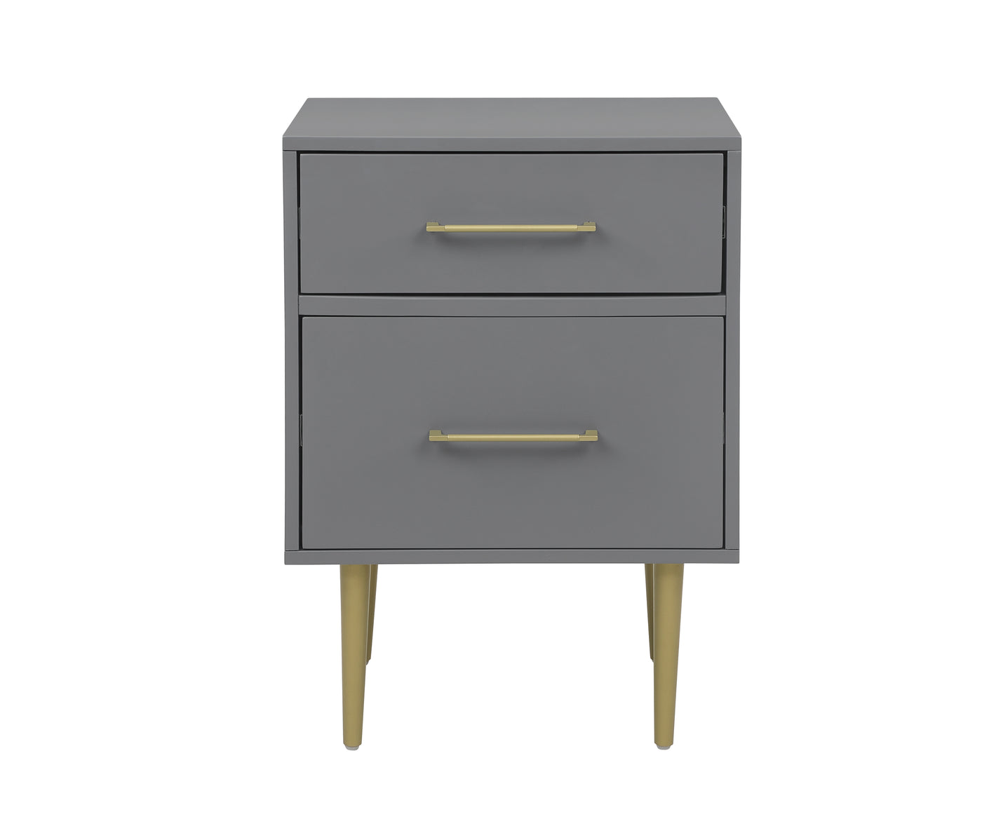 Valerie Glam Night Table - Dark Grey