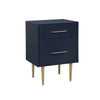 Valerie Glam Night Table - Navy