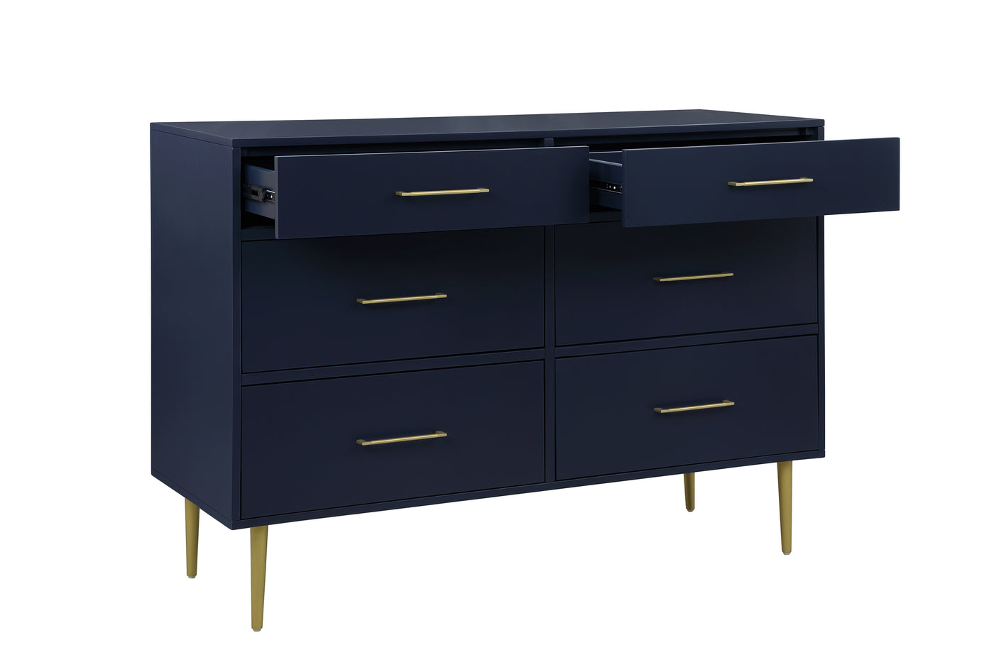 Valerie Glam 6 Drawer Dresser - Navy