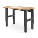 Gladiator Hammered Granite 4' Adjustable Height Hardwood Workbench - GAWB04HWEG