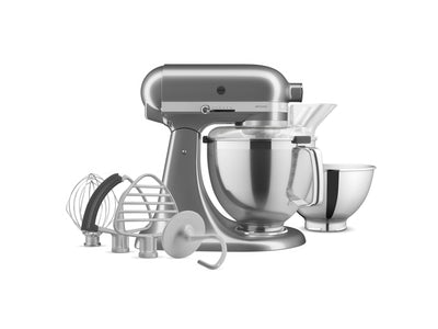 KitchenAid Medallion Silver Artisan® Series Tilt-Head Stand Mixer with Premium Accessory Pack - KSM195PSMS