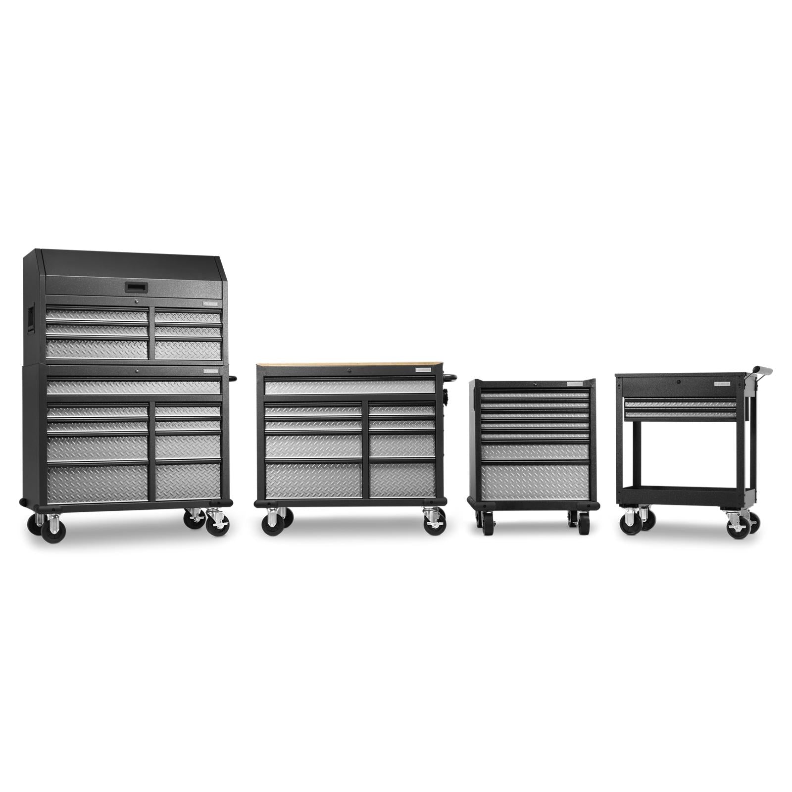 Gladiator Silver Tread Premier 41 inch 15-drawer Mobile Tool Chest