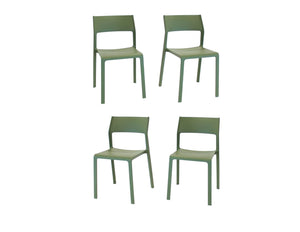 Nardi Trill I Outdoor Dining Side Chair - Set of 4 - Agave