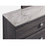 Amber 6 Drawer Dresser - Grey, Black