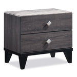 Amber Night Table - Grey, Black
