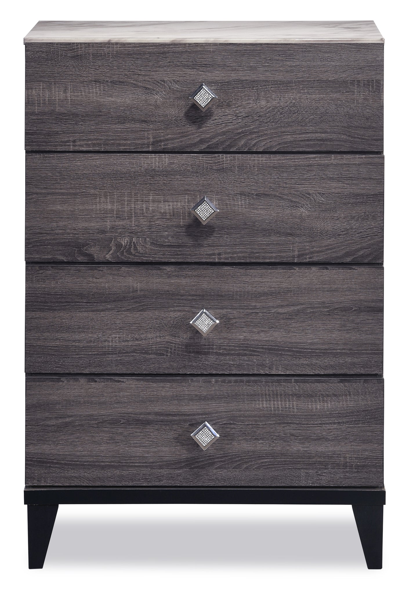 Amber 5-Piece Queen Bedroom Package - Grey, Black