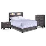 Amber 5-Piece Queen Bedroom Package - Grey, Black