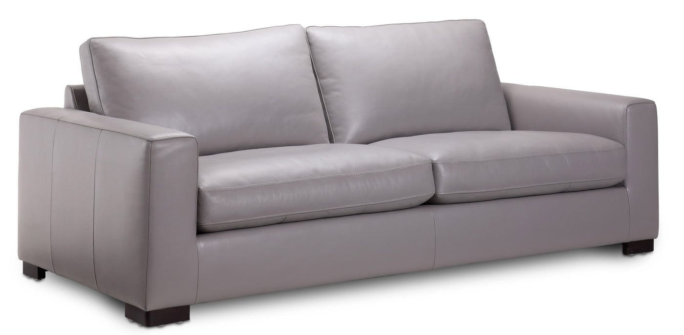Anderson Leather Sofa - Ash