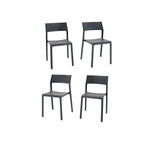 Nardi Trill I Outdoor Dining Side Chair - Set of 4 - Anthracite