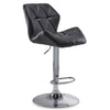 Ava Bar Height Stool - Black, Chrome