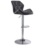 Ava Bar Height Stool - Black, Chrome