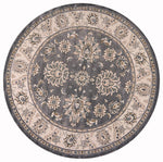 Camlann II Round Area Rug - 7'10" - Grey/Ivory