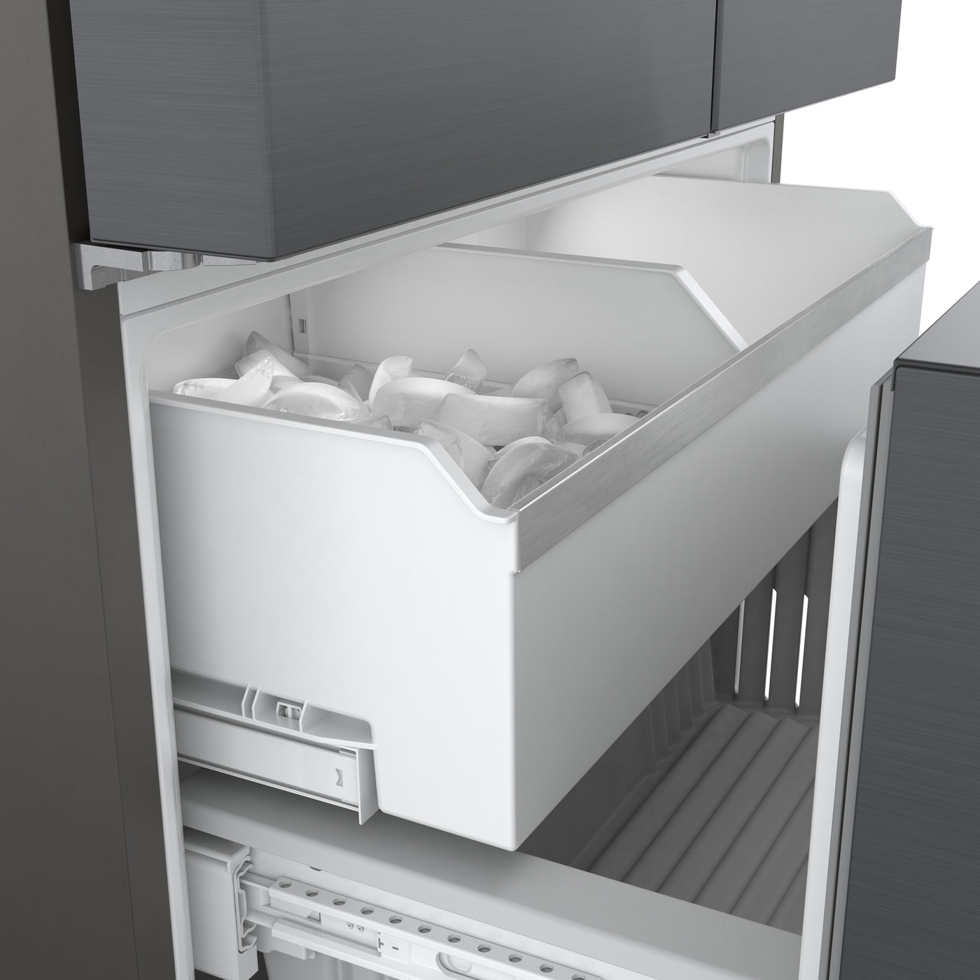 Bosch Black Stainless Steel Counter Depth French Door Refrigerator (21.6 Cu.Ft) - B36CD50SNB