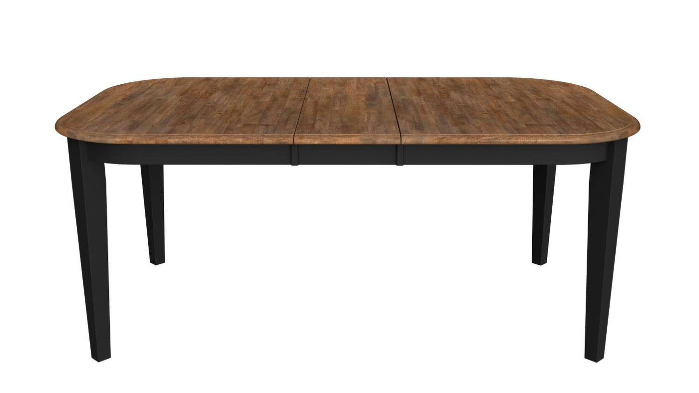 Barrie Extendable Dining Table Brown, Black Leon's