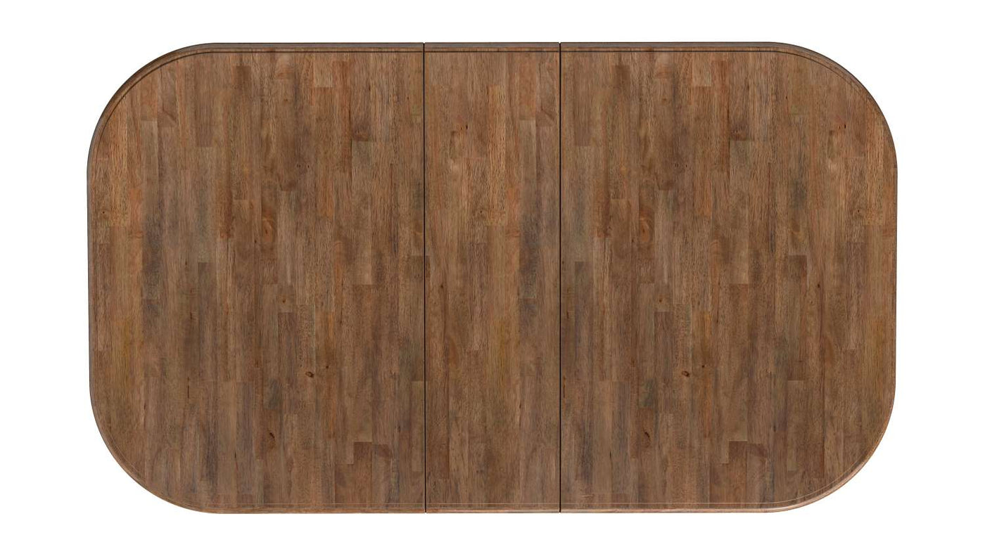 Barrie Extendable Dining Table Brown, Black Leon's