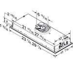 Broan Stainless Steel 30" 300 Max Blower CFM Built-In Power Pack Insert - BBN1303SS