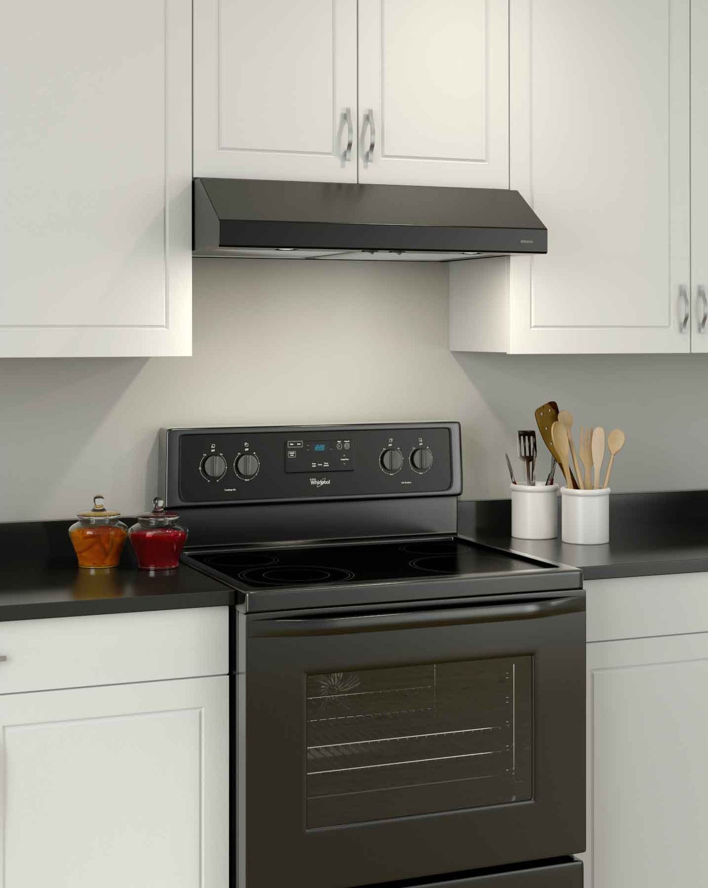 Broan Black 30" 300 Max CFM Under-the-Cabinet Range Hood - BCS330BLC