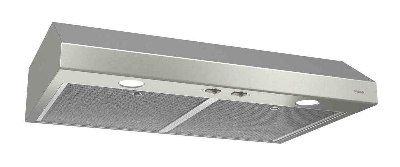 Broan Stainless Steel 30" 300 CFM Max Under-the-Cabinet Range Hood - BCS330SSC