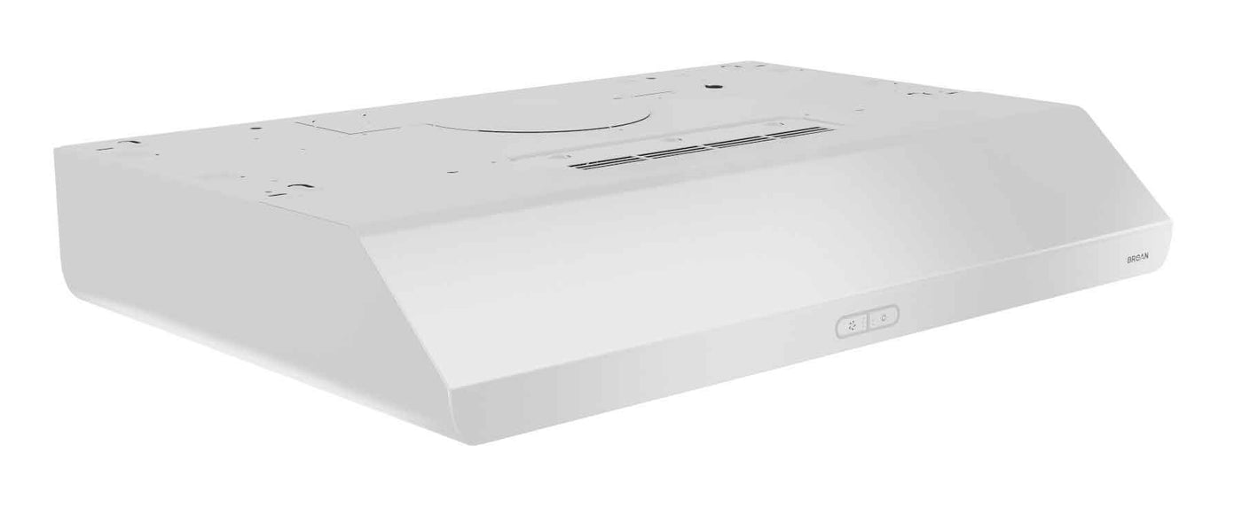 Broan White 30" 375 Max CFM Under-the-Cabinet Range Hood - BKDD130WW