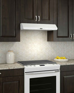 Broan White 30" 450 Max CFM Under-the-Cabinet Range Hood - BKDJ130WH