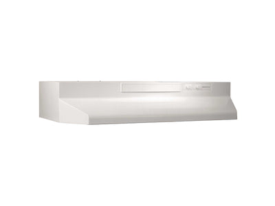 Broan White 30" 210 Max CFM Under-the-Cabinet Range Hood - BU230WW