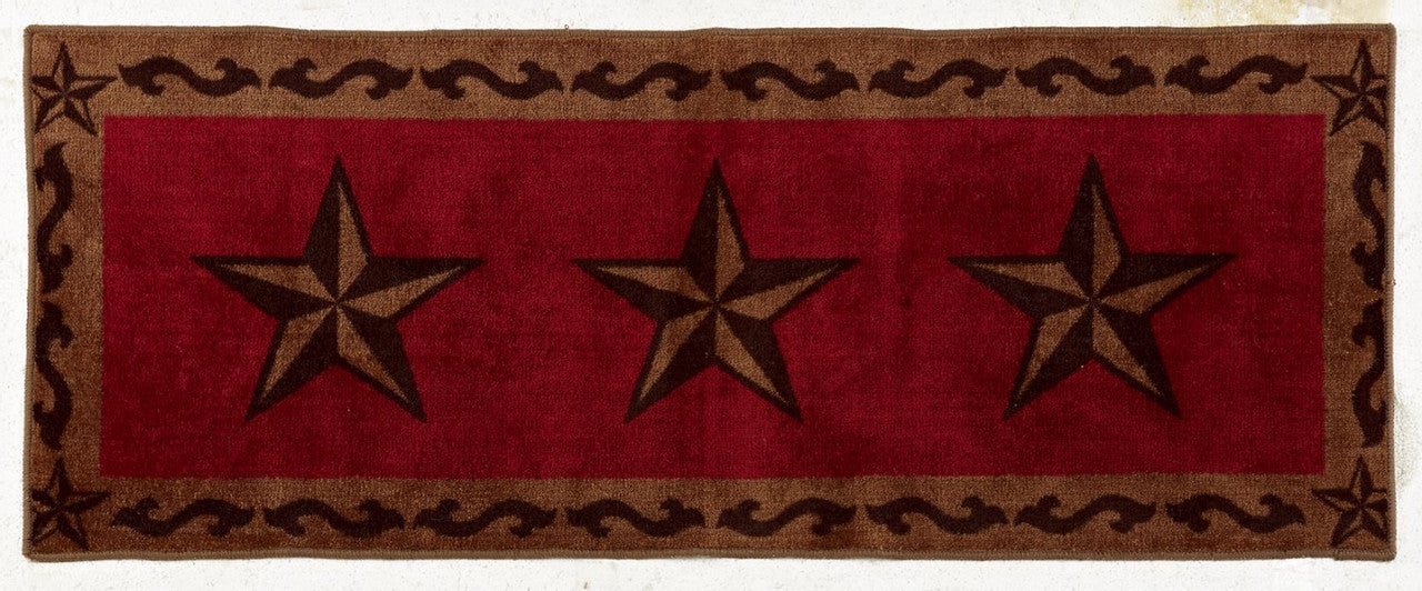 Chapparel Anti Slip Mat - Red / Brown