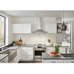 Broan Stainless Steel 36" 450 CFM Designer Pyramidal Chimney Hood - BWP1364SS