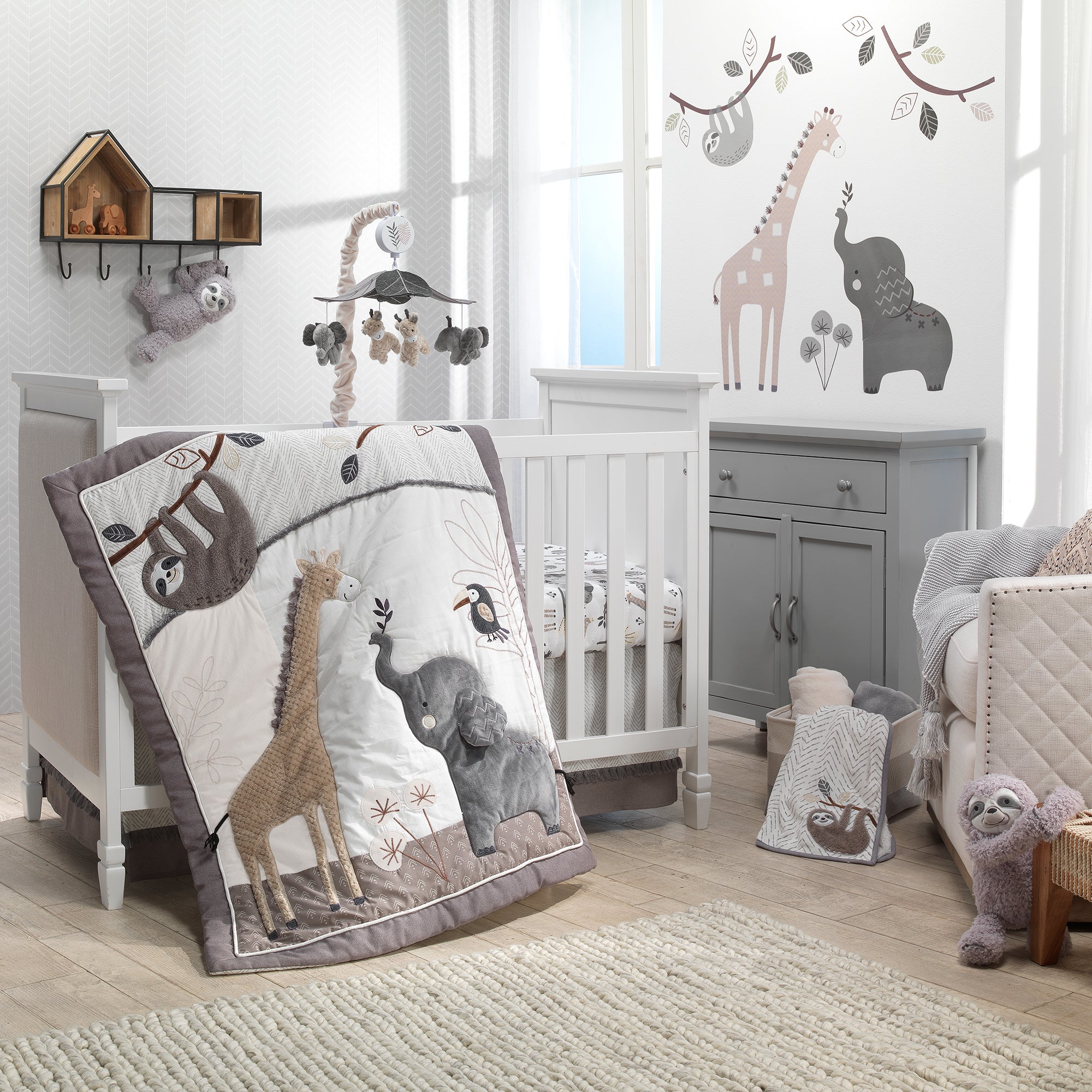 Baby Jungle 4-Piece Bedding Set