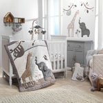 Baby Jungle Storage Basket - Grey Ombre