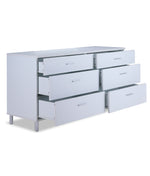Bellmar 6 Drawer  Dresser - White