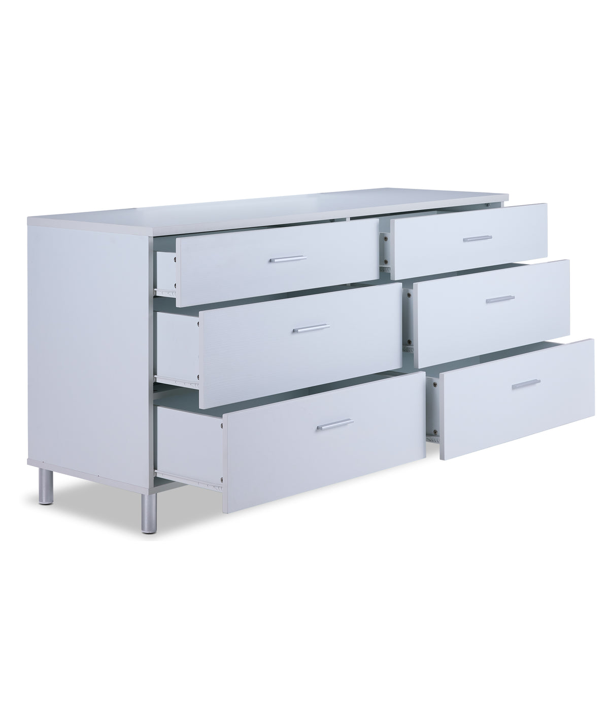 Bellmar 6 Drawer  Dresser - White