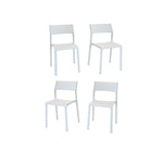Nardi Trill I Outdoor Dining Side Chair - Set of 4 - Bianco
