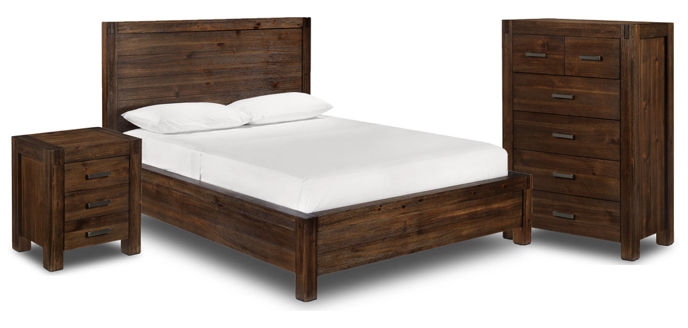 Birmingham 5-Piece King Bedroom Package - Dark Oak