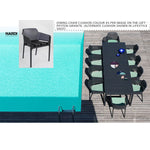 Nardi Rio 11-Piece Outdoor Extension Dining Package - Black