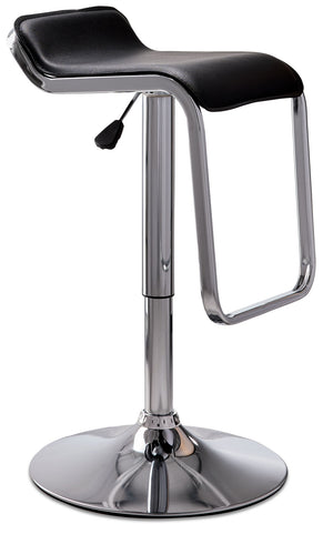 Blair Bar Height Stool - Black, Chrome