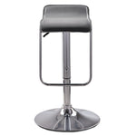 Blair Bar Height Stool - Grey, Chrome