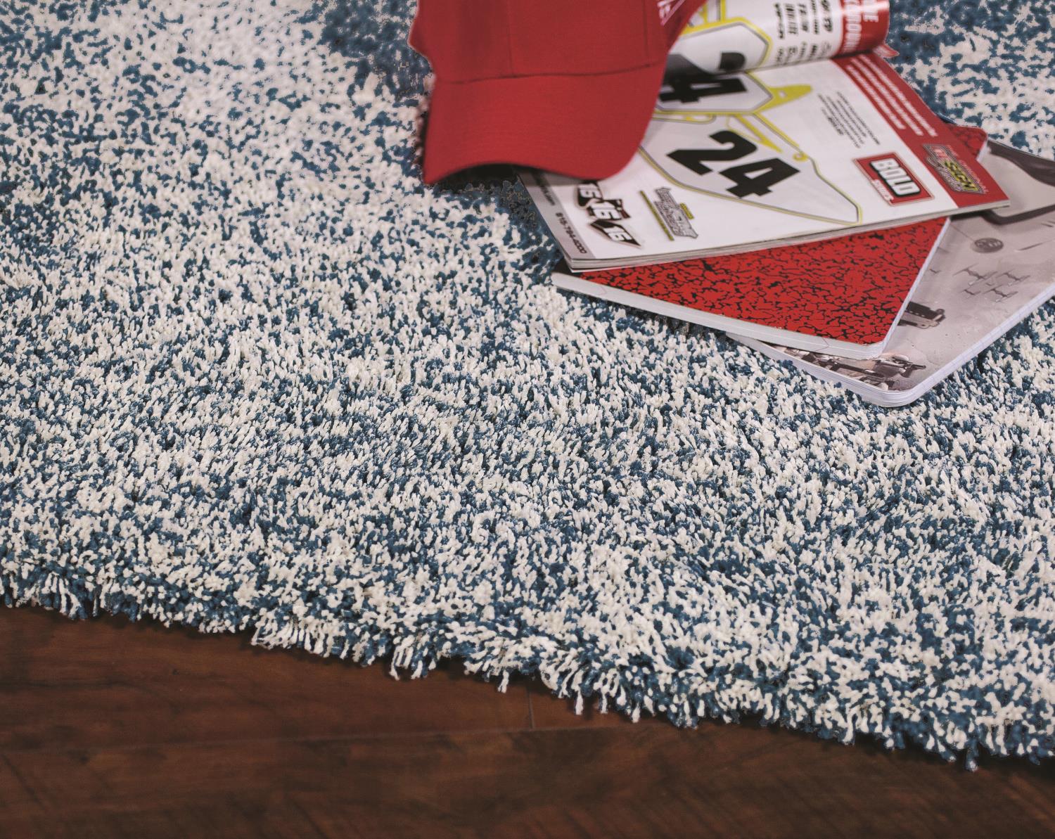 Bahia XXV 9' x 13' - Indigo/Ivory Heather Area Rug