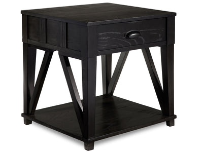 Brandon End Table - African Grey