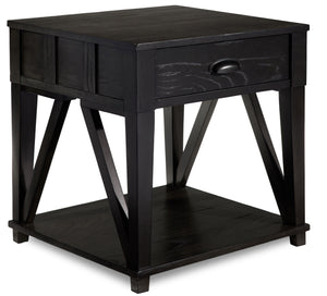 Brandon End Table - African Grey