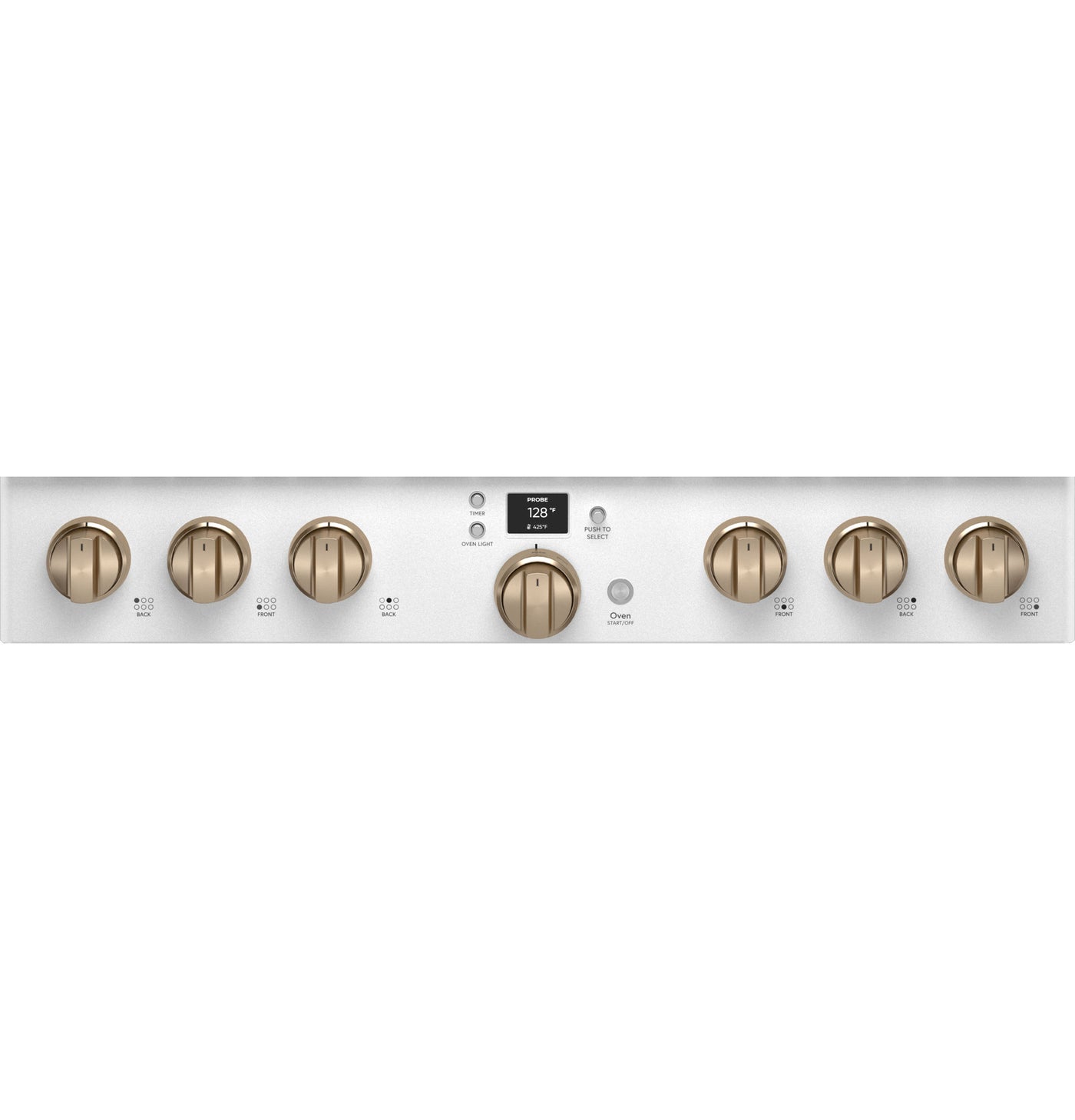Café Matte White 36" Commercial-Style 6-Burner Dual-Fuel Smart Range with Air Fry (5.75 Cu.Ft) - C2Y366P4TW2