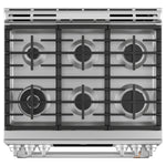 Café™ Stainless Steel 30" Slide-In Front Control Dual-Fuel Convection Range with Air Fry and Warming Drawer (5.7 Cu.Ft) - CC2S900P2MS1