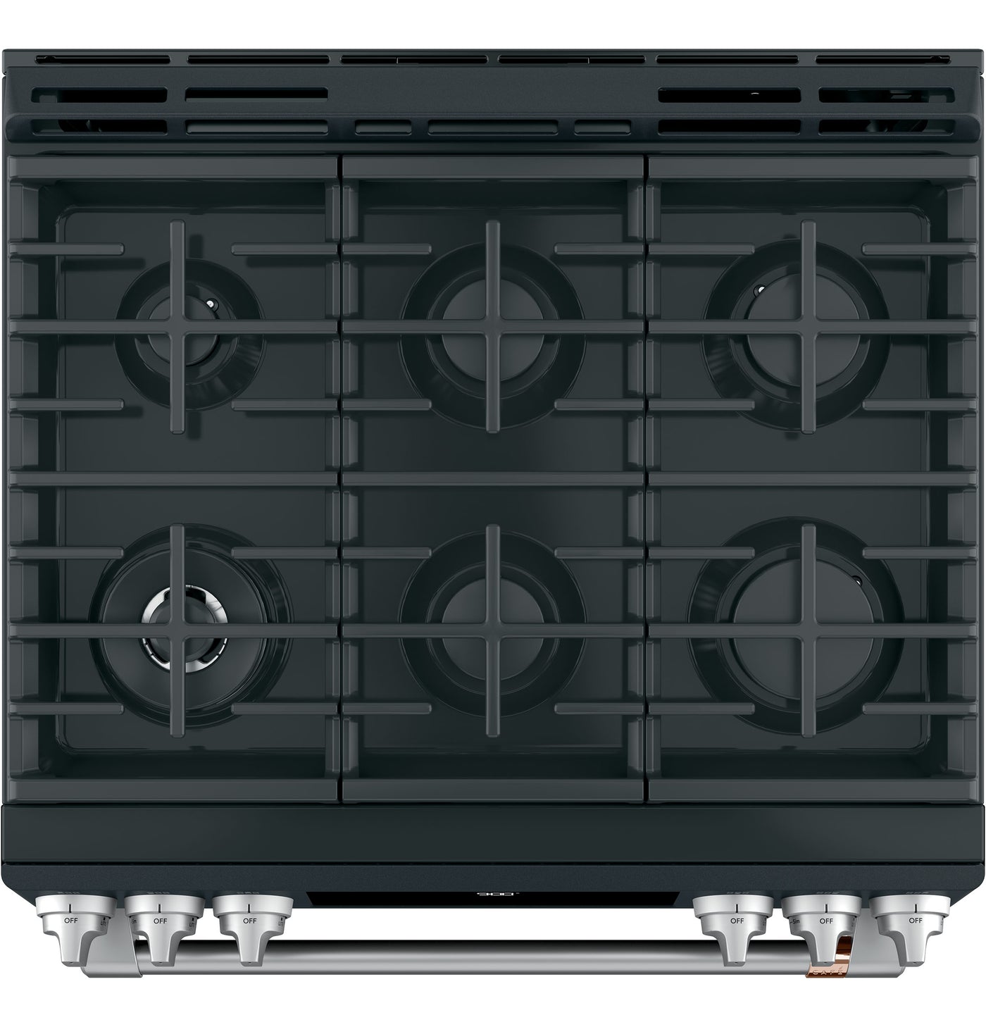 Café™ Matte Black 30" Slide-In Front Control Dual-Fuel Convection Range with Air Fry and Warming Drawer (5.7 CU.Ft) - CC2S900P3MD1