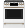 Café™ Matte White 30'' Slide-In Front Control Dual-Fuel Convection Range with Air Fry and Warming Drawer (5.7 Cu.Ft) - CC2S900P4MW2