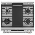 Café™ Stainless Steel 30" Slide-In Front Control Dual-Fuel Double Oven with Convection Range and Air Fry (6.7 Cu.Ft) - CC2S950P2MS1